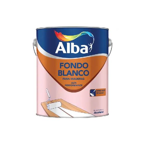 Alba - Fondo blanco para maderas de alta performance 4 L - Tienda Universo