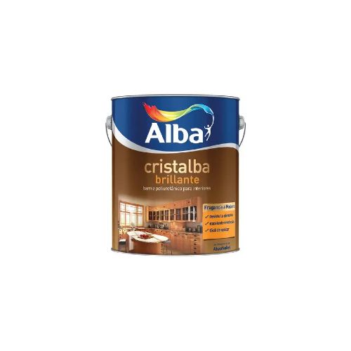 Alba - Cristalba barniz poliuretanico interior brillante 4 L - Tienda Universo