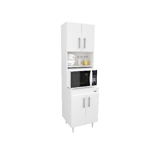 Mosconi - Aparador columna Express 4 puertas melamina 2 m blanco - Tienda Universo