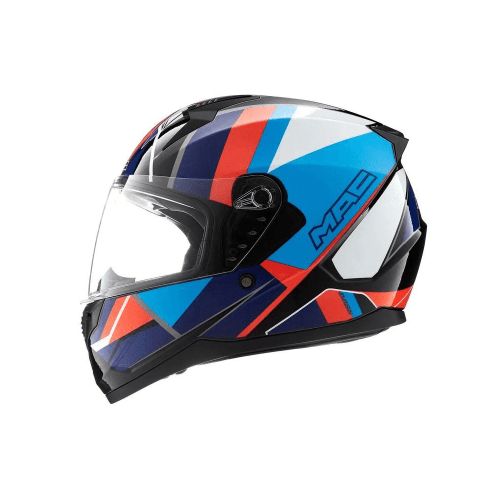 Casco MAC M67 Nirvana Gloss Negro Azul Rojo - Yuhmak