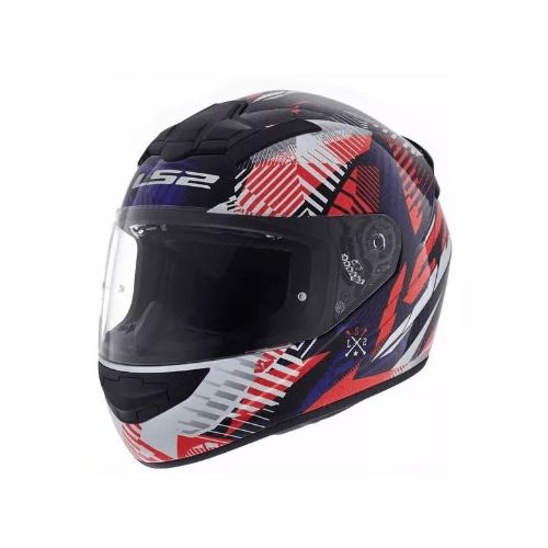 Casco Ls2 352 Infinite White Blue Red - Yuhmak