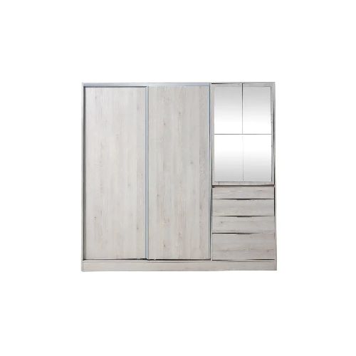 PLACARD 2,07 4 PUERTAS 4 CAJONES RICCHEZZE MURANO PINO BLANCO | 6 CUOTAS SIN INTERES, Dormitorio, Placard