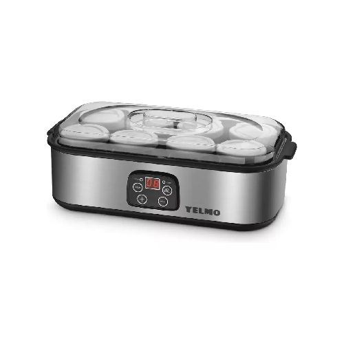 YOGURTERA YELMO YG-1708 AC INOX 8 JARROS DE VIDRIO | 6 CUOTAS SIN INTERES, Mini Electrodomésticos, Yogurtera