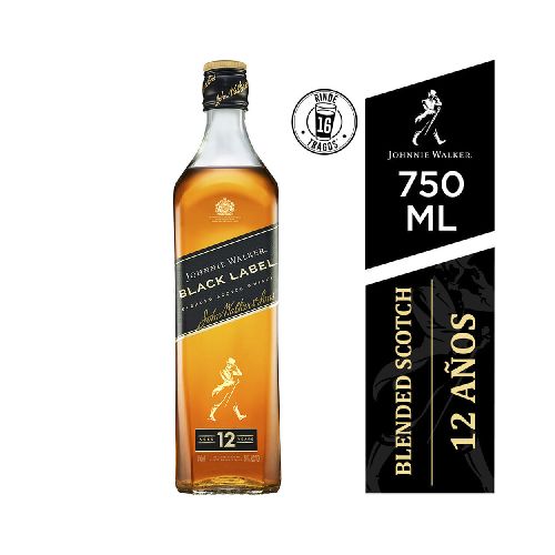 Whisky Johnnie Walker black label botella 750 ml. - Carrefour - Las mejores ofertas en supermercados