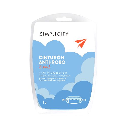 Cinturón anti-robo Simplicity 2 en 1 x 1 Un | Farmacity - Belleza, cuidado personal, dermocosmética y farmacia - Farmacity 