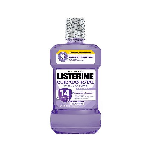 Enjuague Bucal Listerine Cuidado Total Frescura Suave Sin Alcohol x 500 ml - Belleza, cuidado personal, dermocosmética y farmacia - Farmacity 