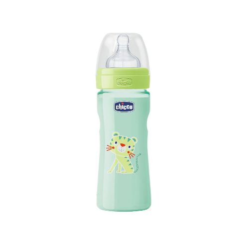 Mamadera Chicco WellBeing Flujo Medio Verde 2M+ x 250 ml - Belleza, cuidado personal, dermocosmética y farmacia - Farmacity 