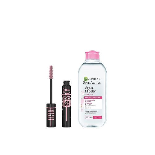 Combo Máscara de Pestañas Maybelline Lash Sensational Sky High Cosmic + Agua Micelar Garnier Skin Active x 400 ml - Belleza, cuidado personal, dermocosmética y farmacia - Farmacity 