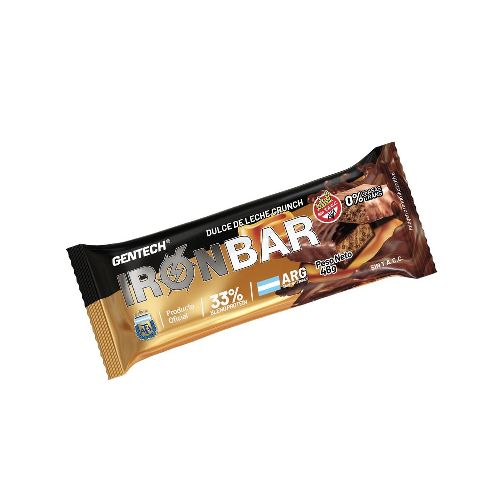 Barra Proteica Gentech Iron Bar Dulce de Leche Crunch x 46 g | Farmacity - Belleza, cuidado personal, dermocosmética y farmacia - Farmacity 