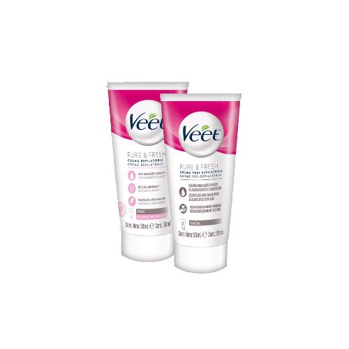 Crema Depilatoria Facial Veet Pure x 50 ml + Post Depilatoria x 50 ml | Farmacity - Belleza, cuidado personal, dermocosmética y farmacia - Farmacity 