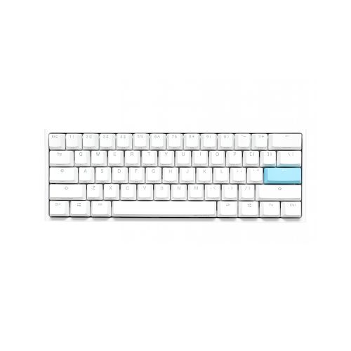 Teclado Gamer Ducky One 2 Mini Rgb White Kaih Box Brown Swicht Double-Shot Pbt Mecanico - ThunderBolt