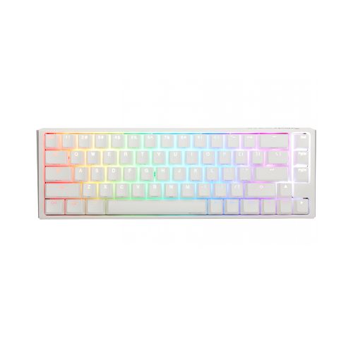 Teclado Mecanico Ducky One 3 Sf Teclas Blancasinterruptor Negro Ingles Pbt Doble Disparo Sin Costuras Estuche Superior Blanco Estuche Inferior Blanco - ThunderBolt