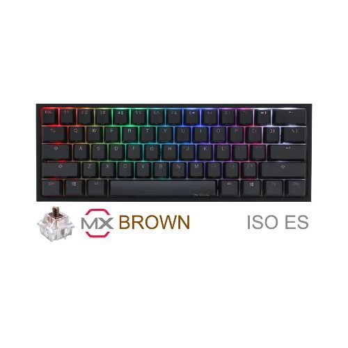 Teclado Gamer Ducky One 2 Mini Rgb Cherry Mx Brown Double-Shot Pbt Mecanico - ThunderBolt