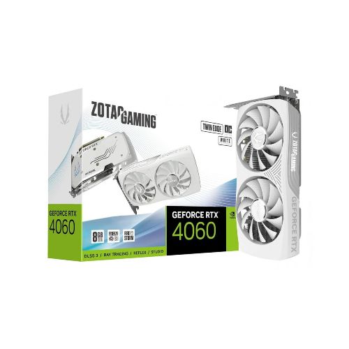 Placa De Video Zotac Rtx 4060 8Gb Twin Edge Oc White Edt - ThunderBolt