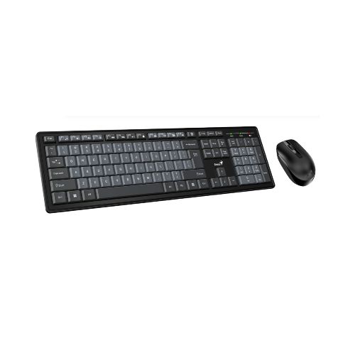 Teclado + Mouse Wireless Combo Genius Km-8200 Dual Color - ThunderBolt