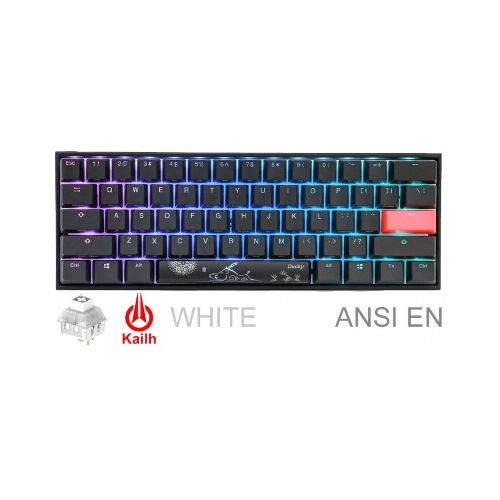 Teclado Gamer Ducky Mecha Mini V2 Rgb Kailh Box White Pbt Double-Shot - ThunderBolt