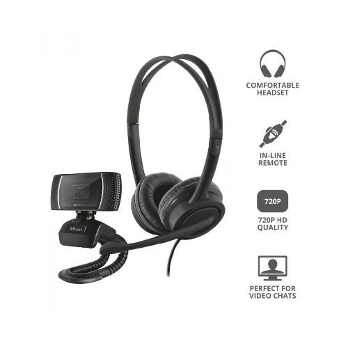 Auricular Y Webcam Trust Doba Home Office - ThunderBolt