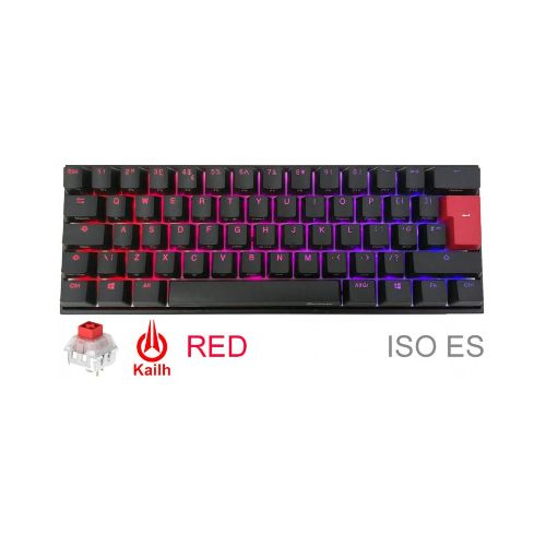 Teclado Gamer Ducky Mecha Mini V2 Rgb Kailh Box Red Switch Iso Es - ThunderBolt