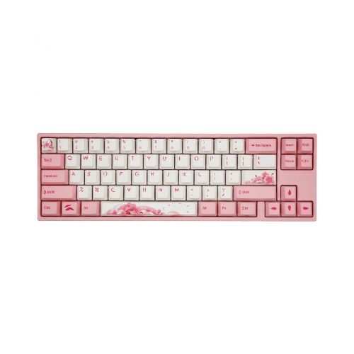 Teclado Mecanico Ducky Miya Pro Sakura V2 Switch Varmilo Ec Rose V2 English Pbt Iluminacion Led Blanco - ThunderBolt