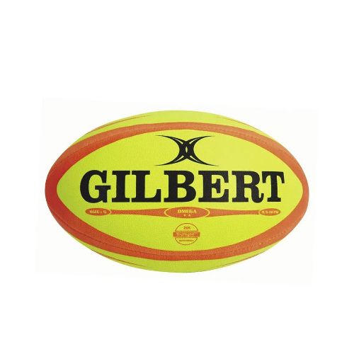 Pelota De Rugby Gilbert Omega Fluo Match N°5