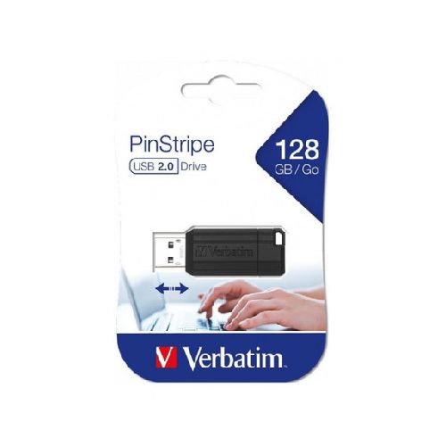 Pendrive Verbatim Store 'n' Go Pinstripe 128gb 2.0 Usb Negro - Club Supervielle