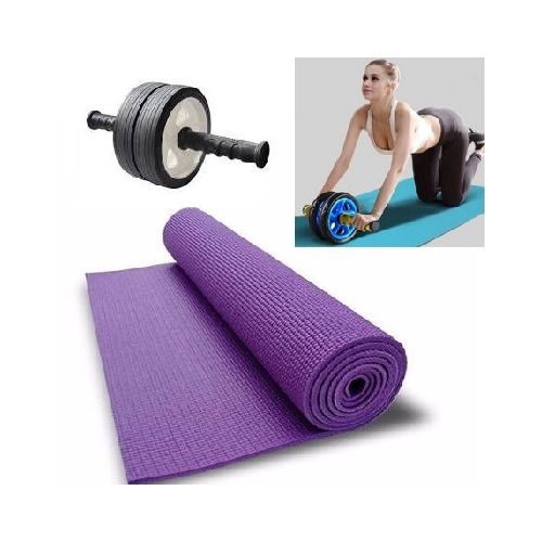 COLCHONETA MAT YOGA PILATES + RUEDA ABDOMINAL - Club Supervielle