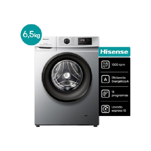 Lavarropas Automático Hisense Carga Frontal 6.5kg Color Gris - Club Supervielle