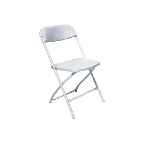 Silla Plegable Jardin Camping Blanca Pvc - Club Supervielle