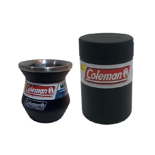 MATE ACERO INOX - BLACK SAND - COLEMAN - incluye Yerbera de Regalo - Club Supervielle