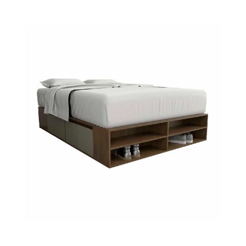 Cama 2 Plazas 6442 195 Cm Nogal Gris - Casa Silvia | Casa de electrodomésticos, Hogar y Decoración