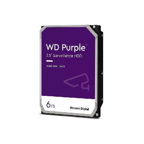 Disco Rigido Western Digital Interno 6Tb SATA III Purple Surveillance 256Mb 5400 RPM | Rivera Hogar