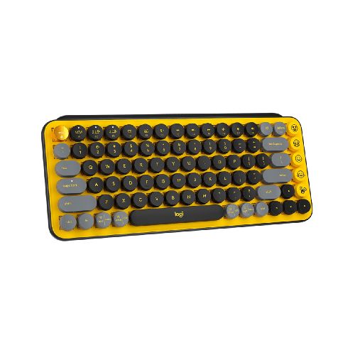 Teclado Logitech Pop Keys Mecanico Yellow 920-010713 | Rivera Hogar