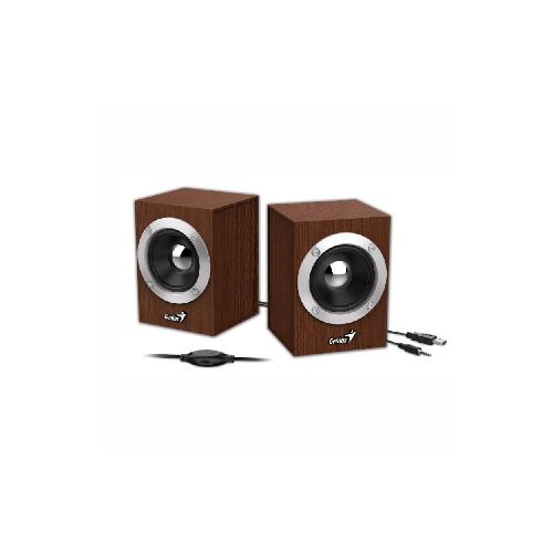 Parlante Genius SP-HF280 6W USB WOOD | Rivera Hogar