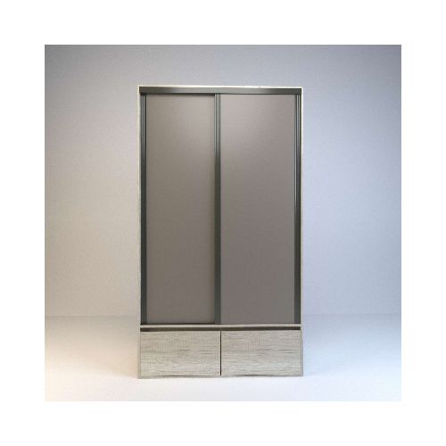 Placard Corredizo 1,20 2 Cajones 2 Zapateros Nevado Gris C. Tables | Rivera Hogar