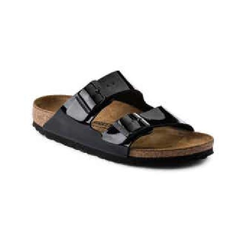 Sandalias Birkenstock Arizona BF Patent Black Talle 38 EU / 37 AR