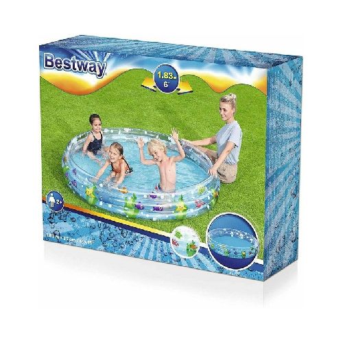 PILETA INFLABLE MUNDO MARINO 1.83 X 33 CM BESTWAY