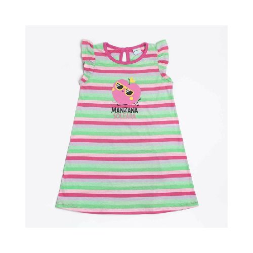 Vestido Rayado Manzana 2 a 8 años  