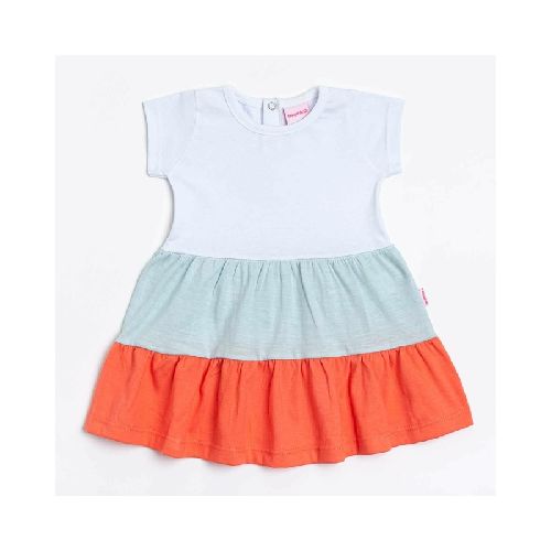 Vestido Colores Coral 0 a 24 meses  