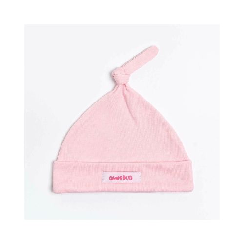 Gorro Owokito Rosa 0 a 24 meses  