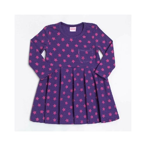 Vestido Estrellitas Violeta 2 a 8 Años  