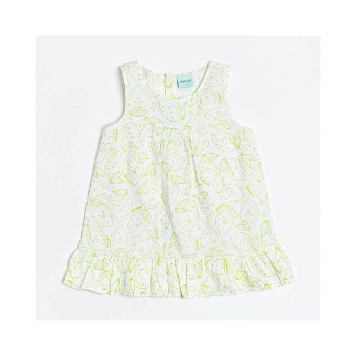 Vestido Limones Blanco 2 a 8 años  