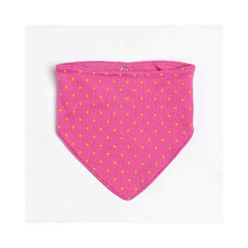 Babero Estrellitas Fucsia 0 a 24 Meses  