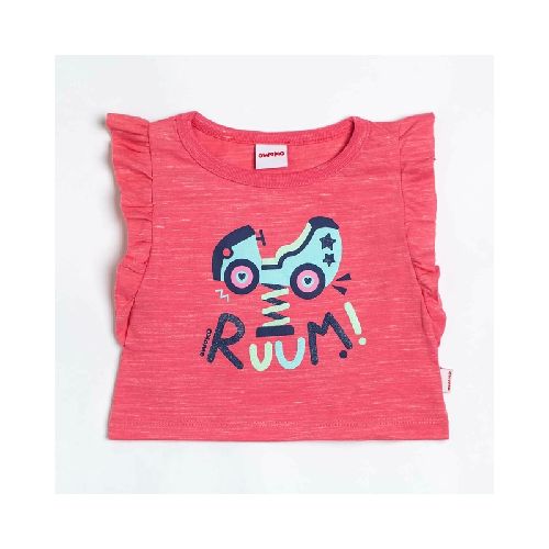 Remera Autito Fucsia 2 a 8 años  