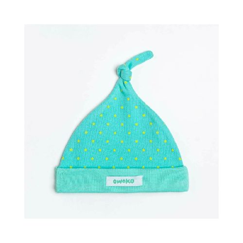 Gorro Estrellitas Aqua 0 a 24 Meses  