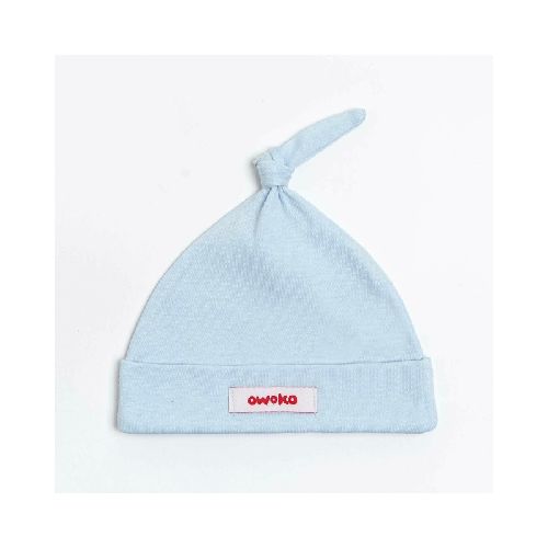 Gorro Owokito Celeste 0 a 24 meses  