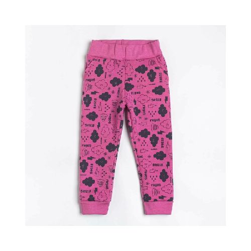 Pantalón Gotitas Fucsia 2 a 8 Años  