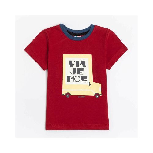 Remera Viaje Rojo 2 a 8 años  