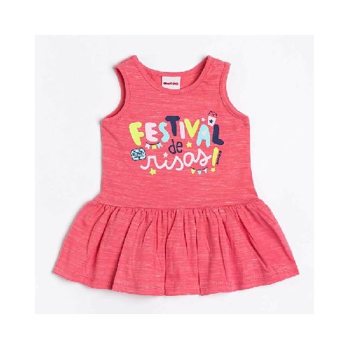 Vestido Festival Fucsia 0 a 24 meses  