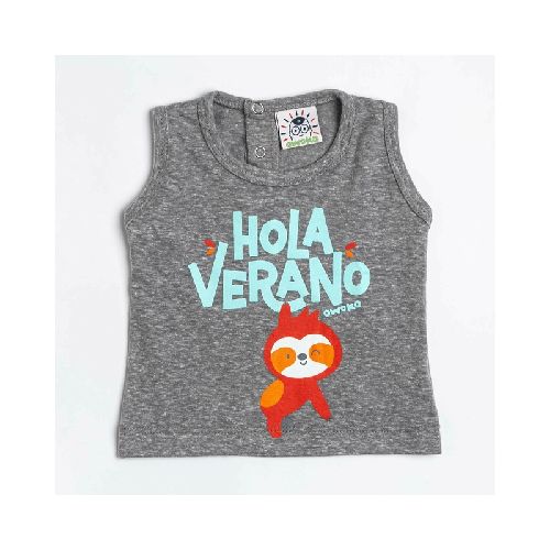 Musculosa Verano Gris 0 a 24 meses  