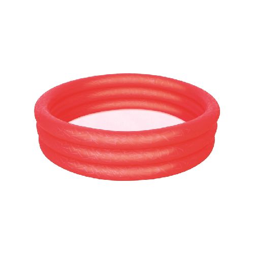 BESTWAY PISCINA INFLABLE 3 ANILLOS 51025 122X25 CM ROJO